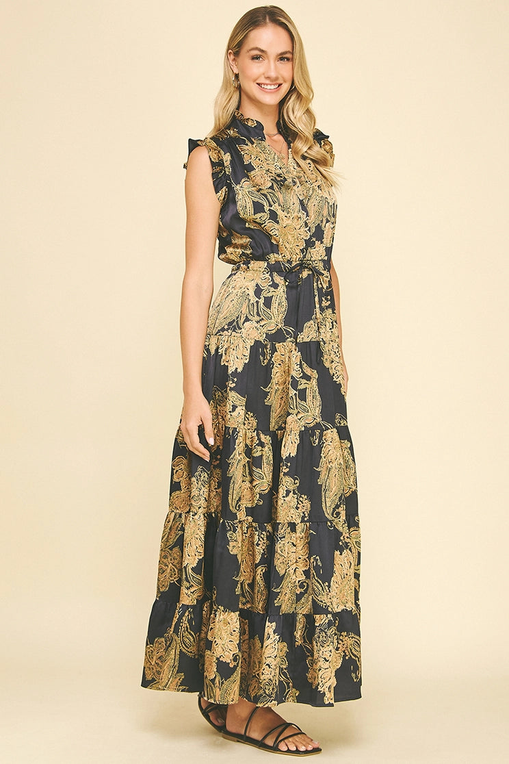 Floral Tiered Maxi Dress