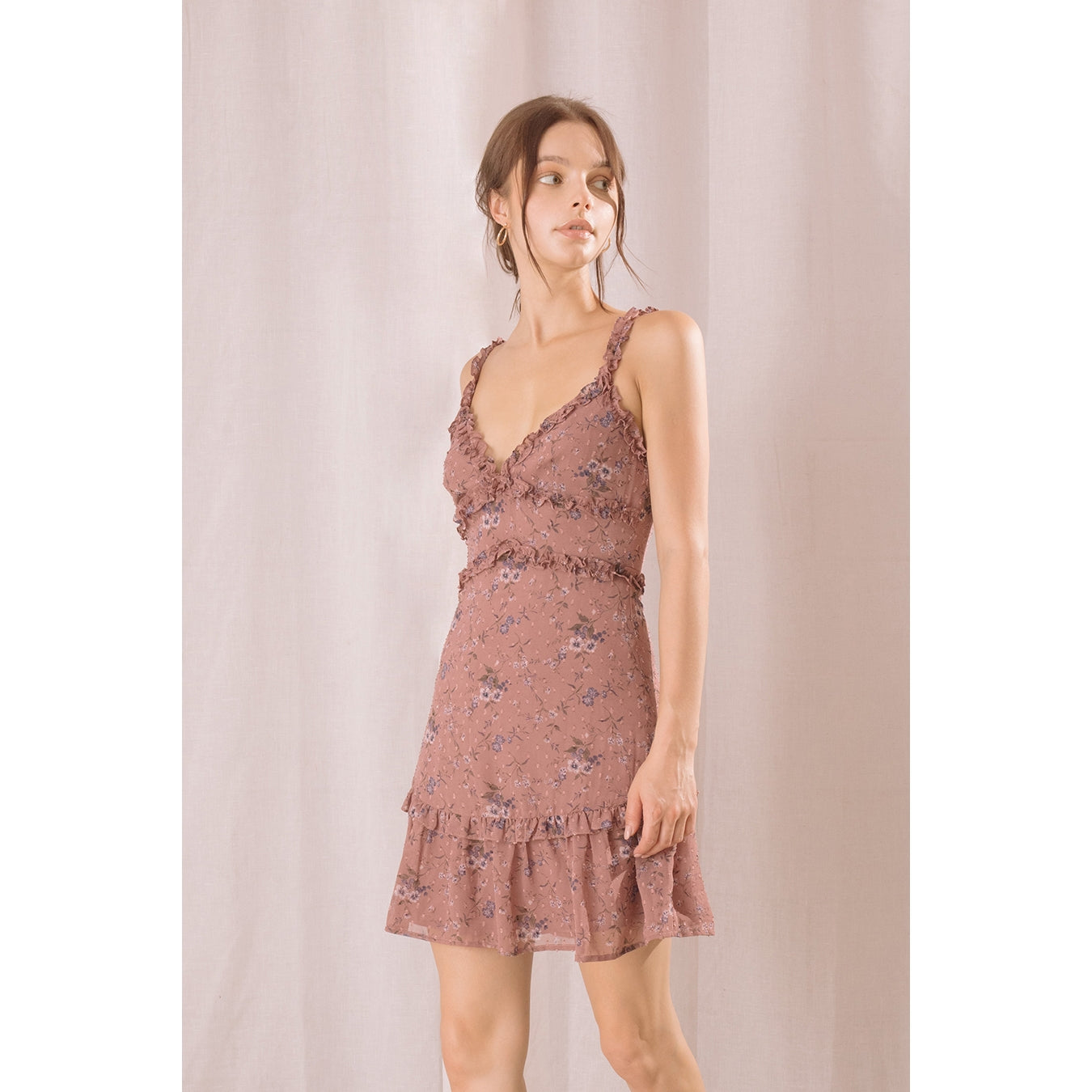 Floral Swiss Dot Dress