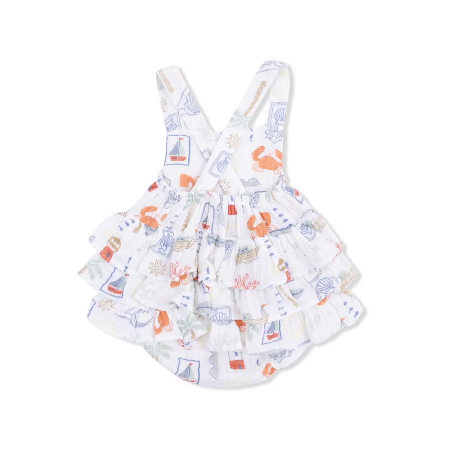 Mediterranean Ruffle Romper