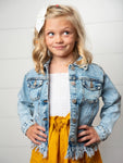 Denim Fringe Jacket