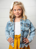 Denim Fringe Jacket