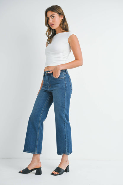 Slim Wide Leg Jean