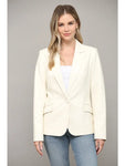 Cream Faux  Jacket