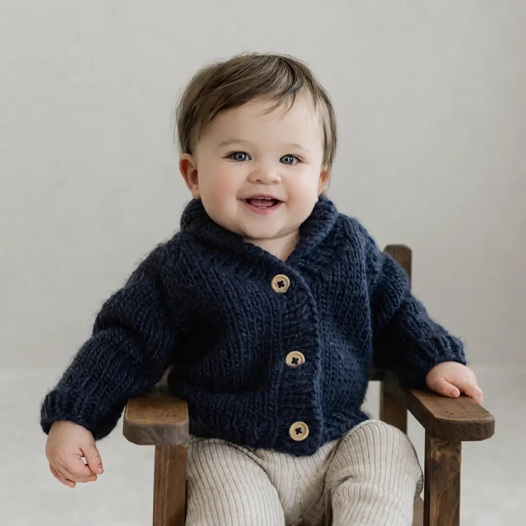 Shaw Collar Cardigan Sweater