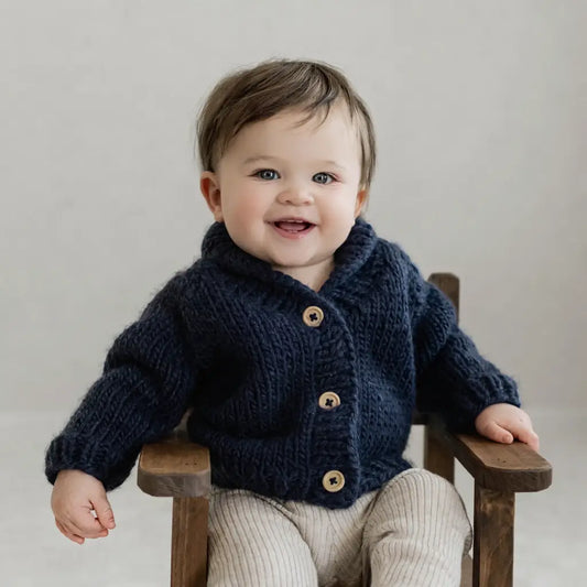 Shaw Collar Cardigan Sweater