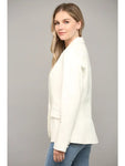 Cream Faux  Jacket