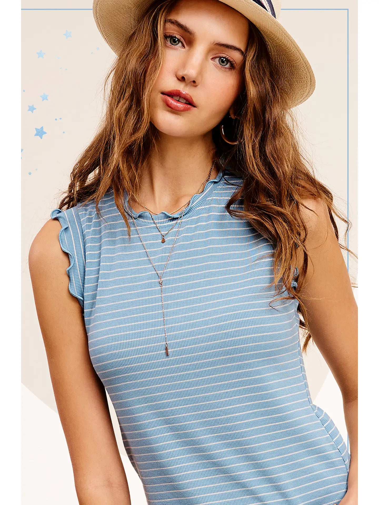 Ruffle Sleeve Top