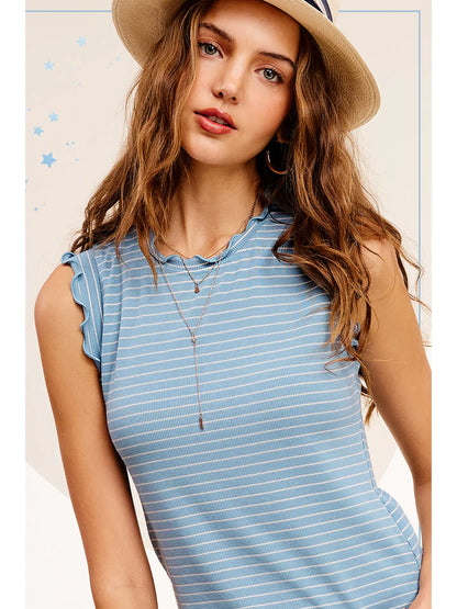 Ruffle Sleeve Top