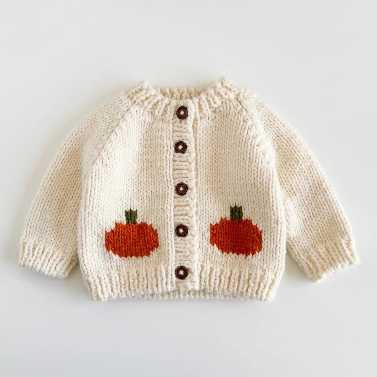 Pumpkin Knit Toddler Cardigan