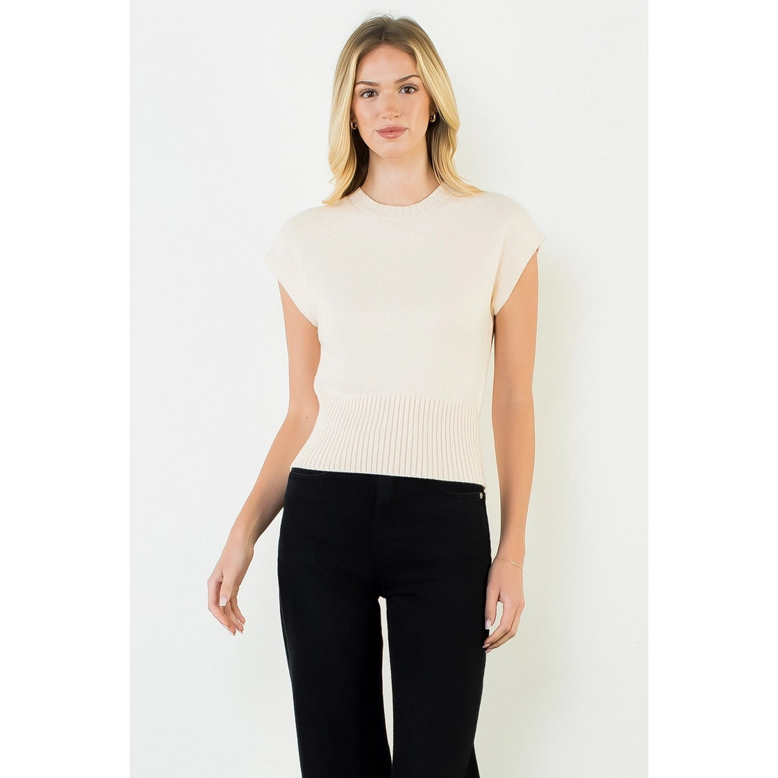 Mallory Sleeveless Sweater Top
