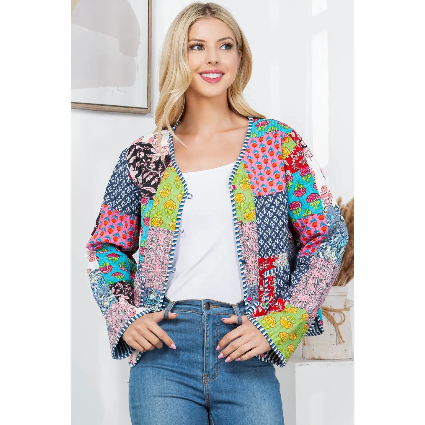 Quilted Patch Jacket (More Colors)