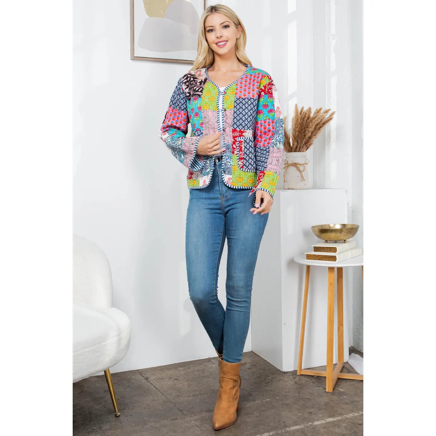 Quilted Patch Jacket (More Colors)
