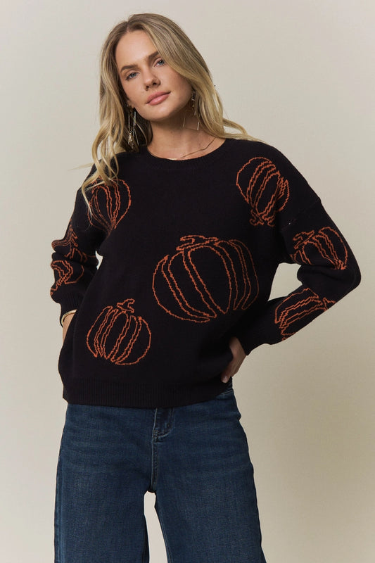 Festive Pumpkin Sweater