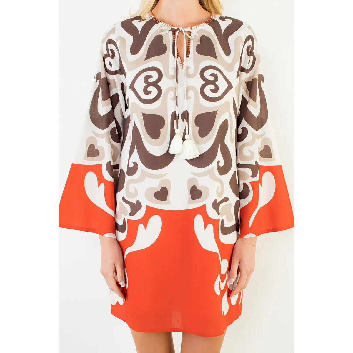 Mira Abstract Pattern Dress