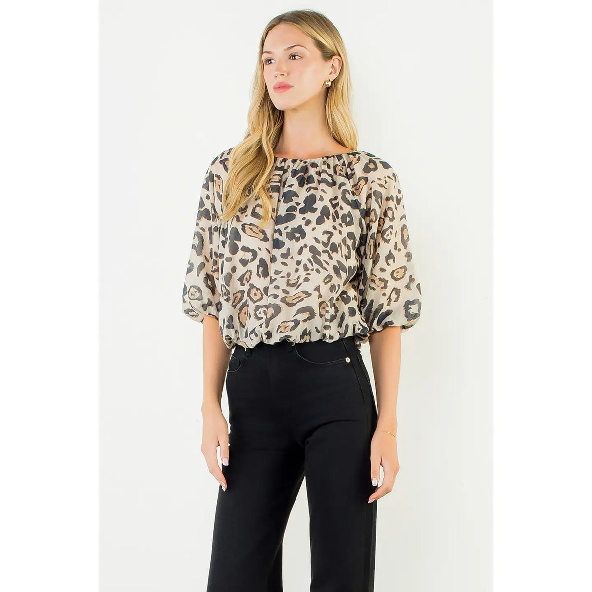 Georgia Animal Print Top