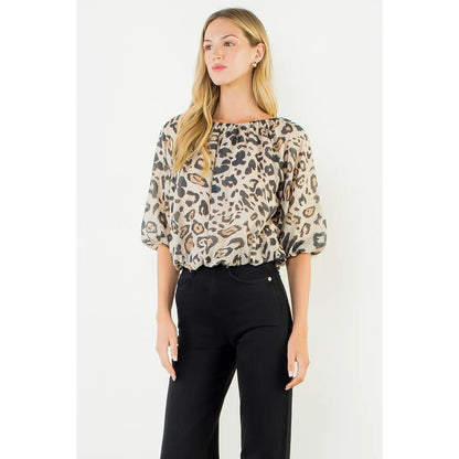 Georgia Animal Print Top