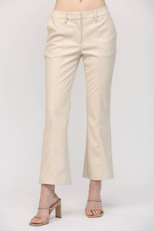 Faux Leather Flare Pant ~SALE $28.80~