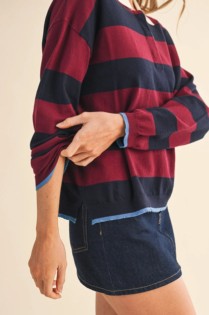 Striped Rugby Sweater (More Colors)