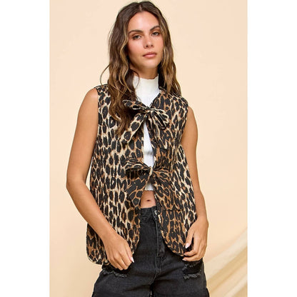 Leopard Quilted Vest ~SALE $28.80~
