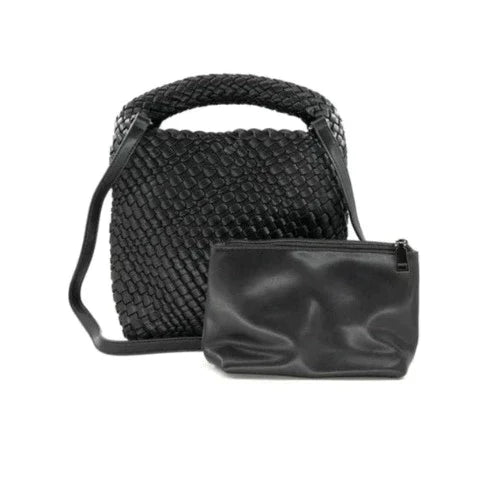 Mini Woven Hobo Bag