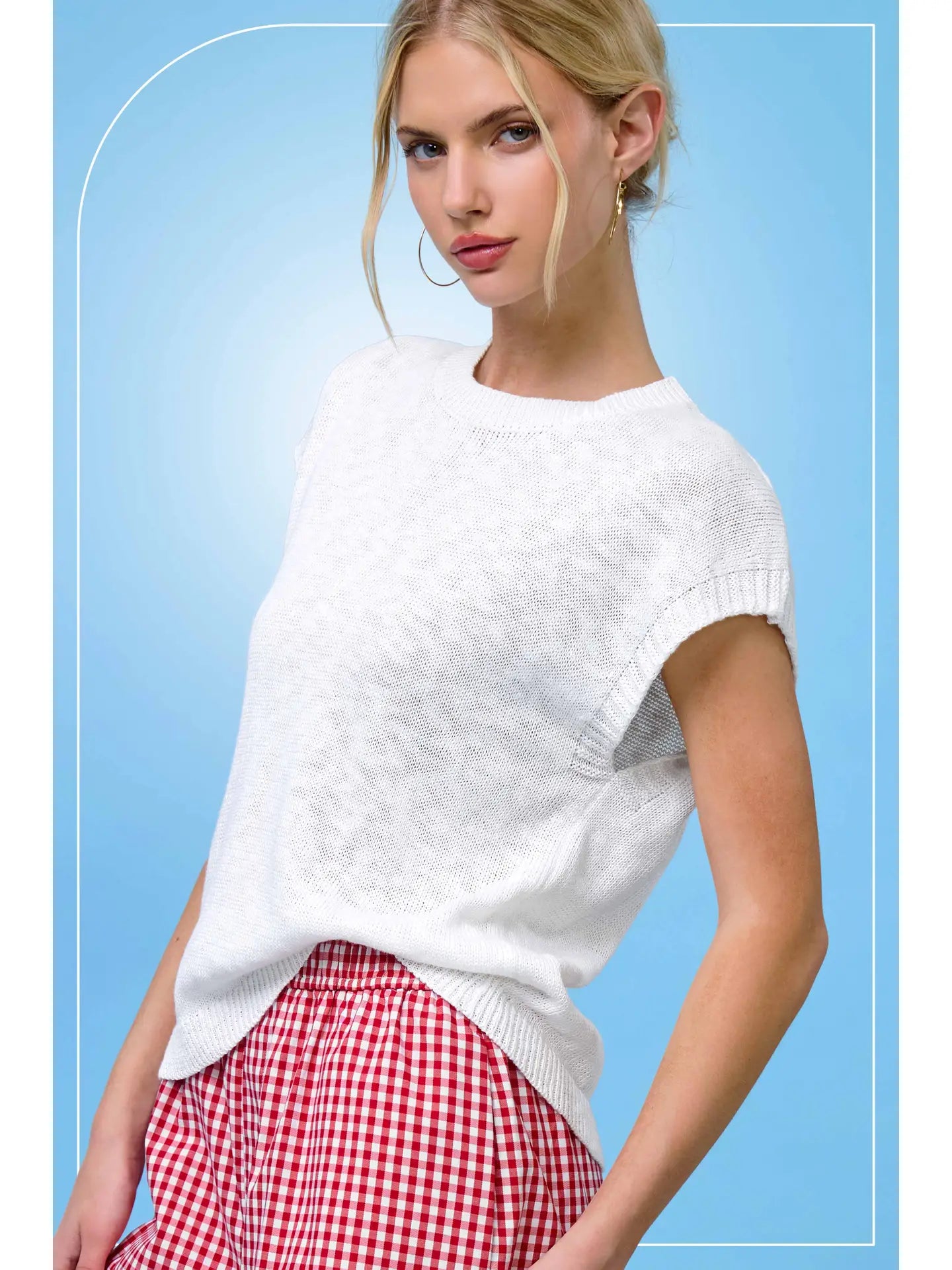 Sleeveless Ribbed Top
