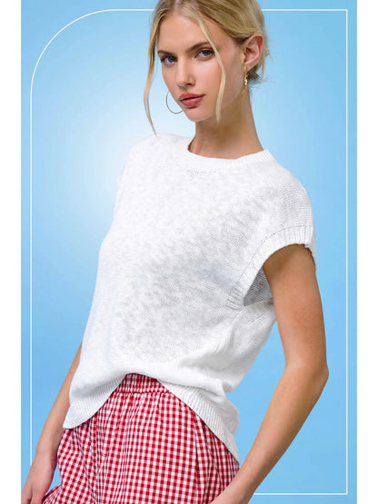 Sleeveless Ribbed Top