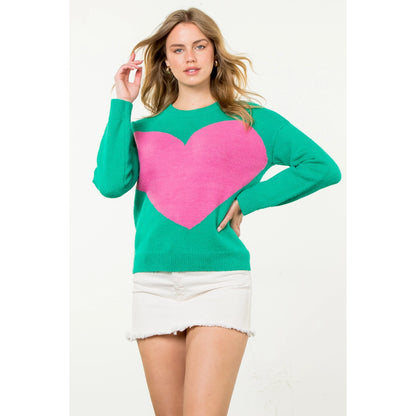 Pink Heart Sweater ~SALE $42.40~