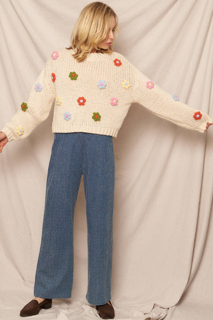 3D Flower Sweater~SALE $35.20~