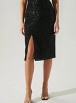 Sequin Midi Skirt