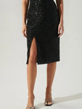 Sequin Midi Skirt