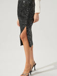 Sequin Midi Skirt