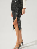 Sequin Midi Skirt