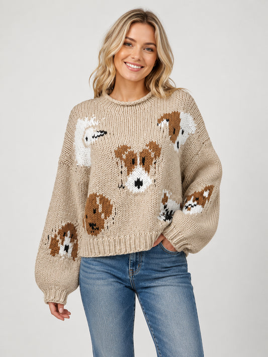 Intarsia Dog Sweater