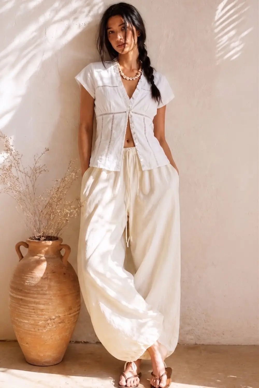 Lace Panel Blouse