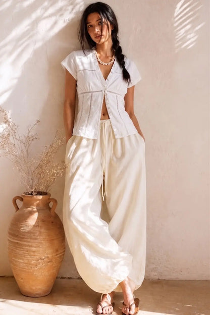 Lace Panel Blouse