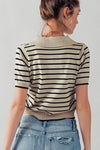 Striped Polo Top