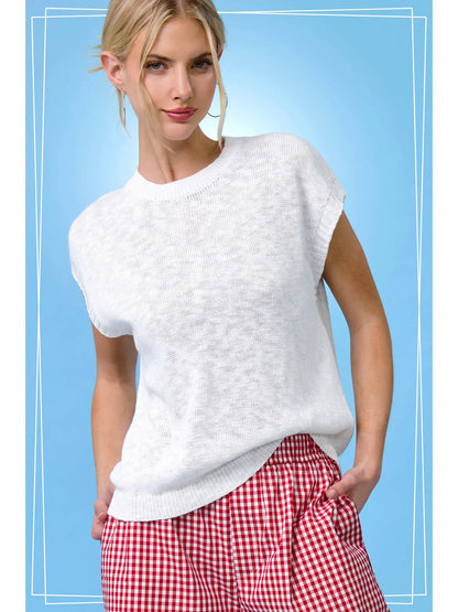Sleeveless Ribbed Top