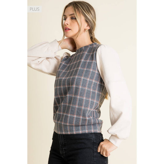 Plaid Pullover Sweater ~SALE $36.80~