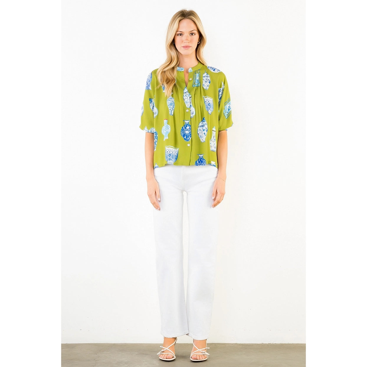 Carson Vase Print Top