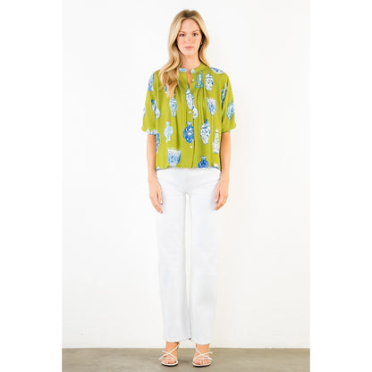Carson Vase Print Top