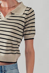 Striped Polo Top