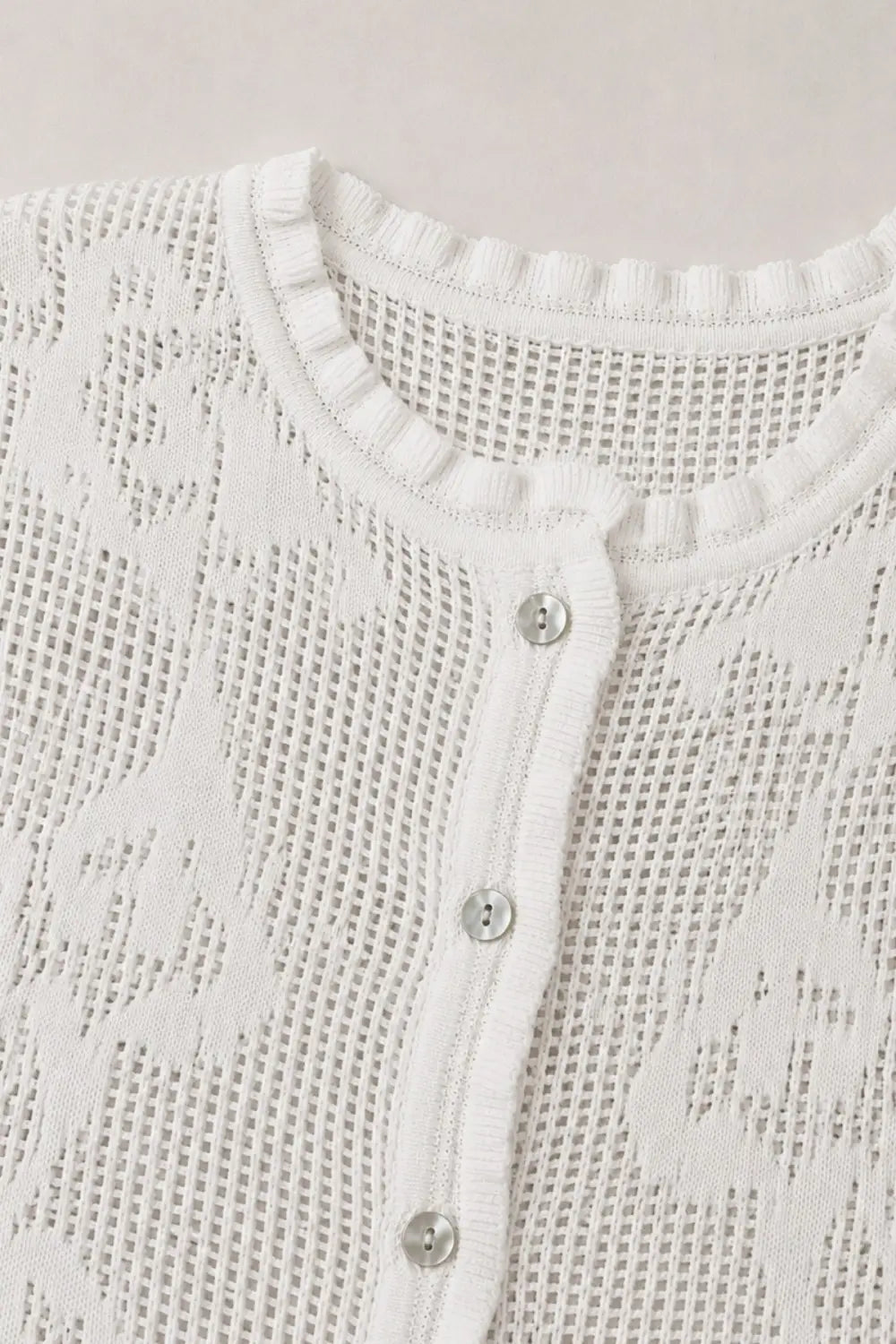 Floral Crochet Cardigan Top