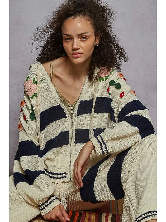 3D Embroidered Hoodie