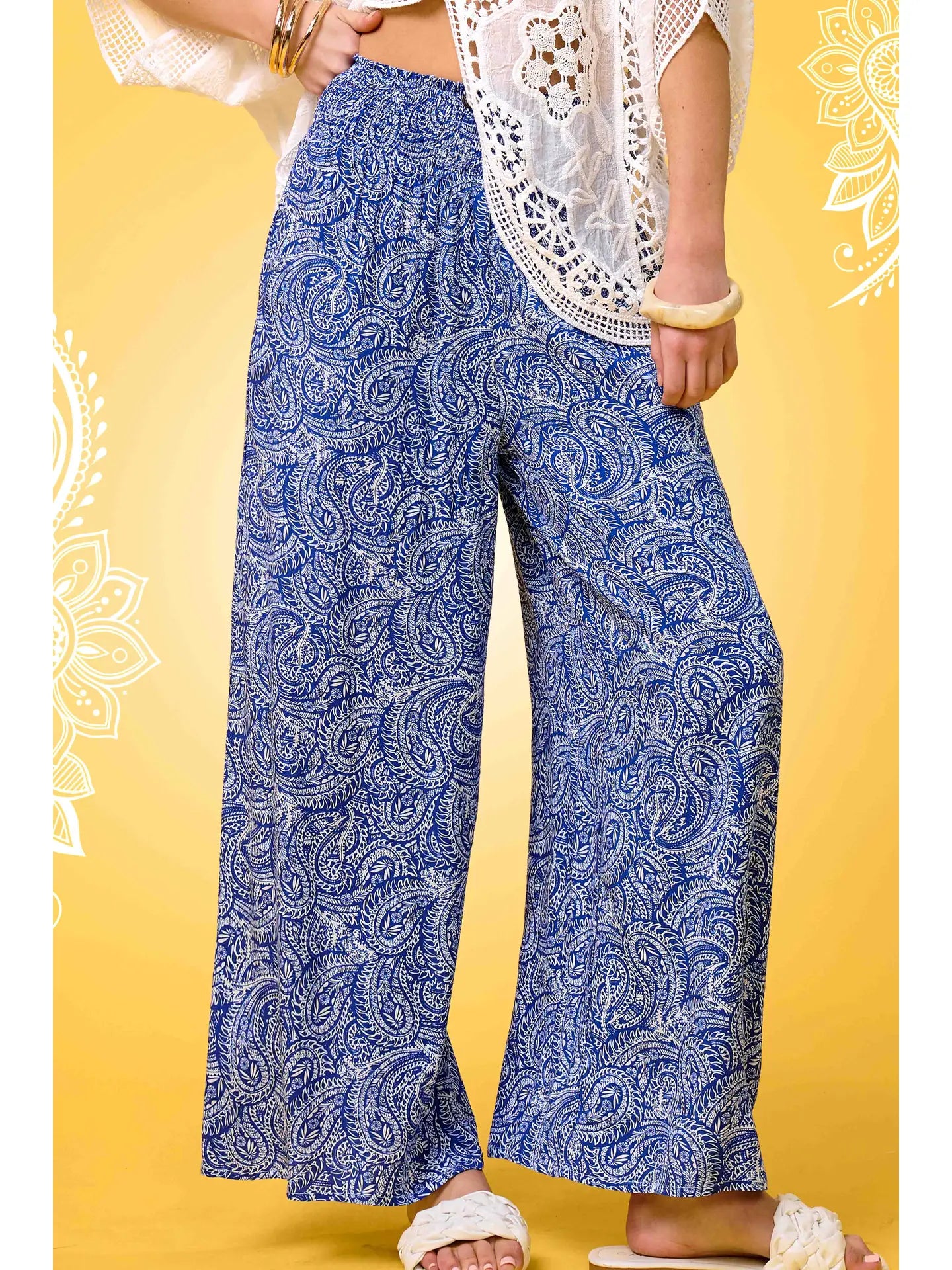 Boho Paisely Flowy Pant