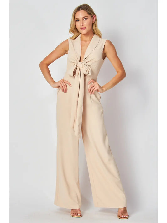 Front Tie Jumpsuit ~SALE $31.20~