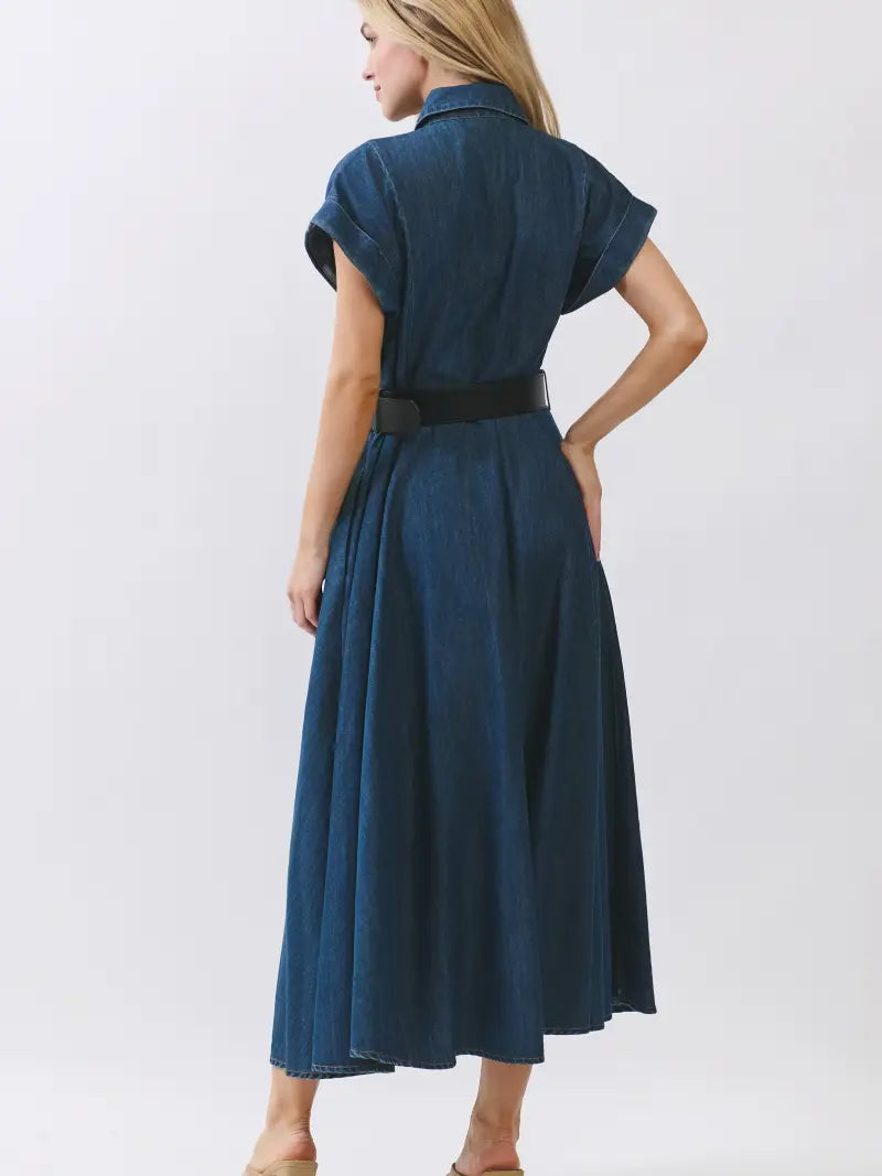 Denim Button Down Dress