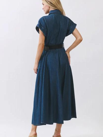 Denim Button Down Dress
