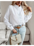 Ruffle Button down