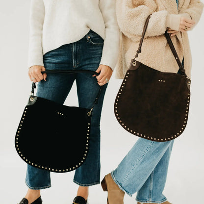 Rosalie Suede Hobo Bag – Slouchy Shoulder Bag