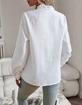 Ruffle Button down